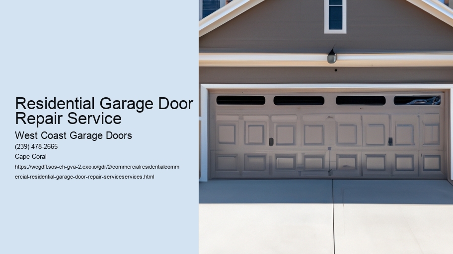 Residential Garage Door Repair Service