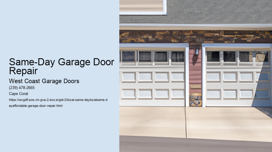 Local Same-Day Garage Door Repair