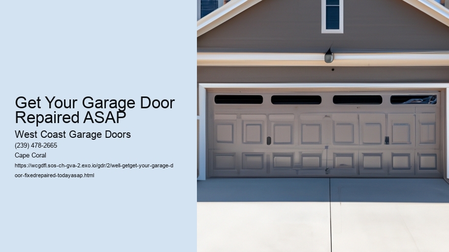 We'll Get Your Garage Door Repaired Today